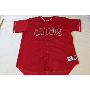 NEW Vintage 90s ALLESON ATHLETIC Men XL Polyester Baseball 'AMIGOS' Jersey